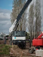 Une nouvelle plateforme élévatrice sur Renault Trucks K 8x8 chez RTE