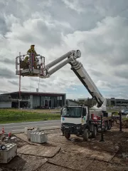 Une nouvelle plateforme élévatrice sur Renault Trucks K 8x8 chez RTE